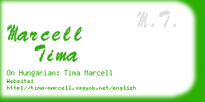 marcell tima business card